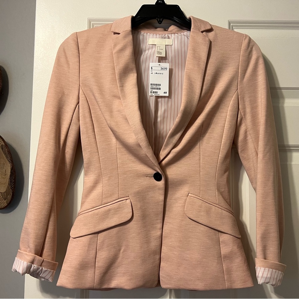 H&M pink blazer
